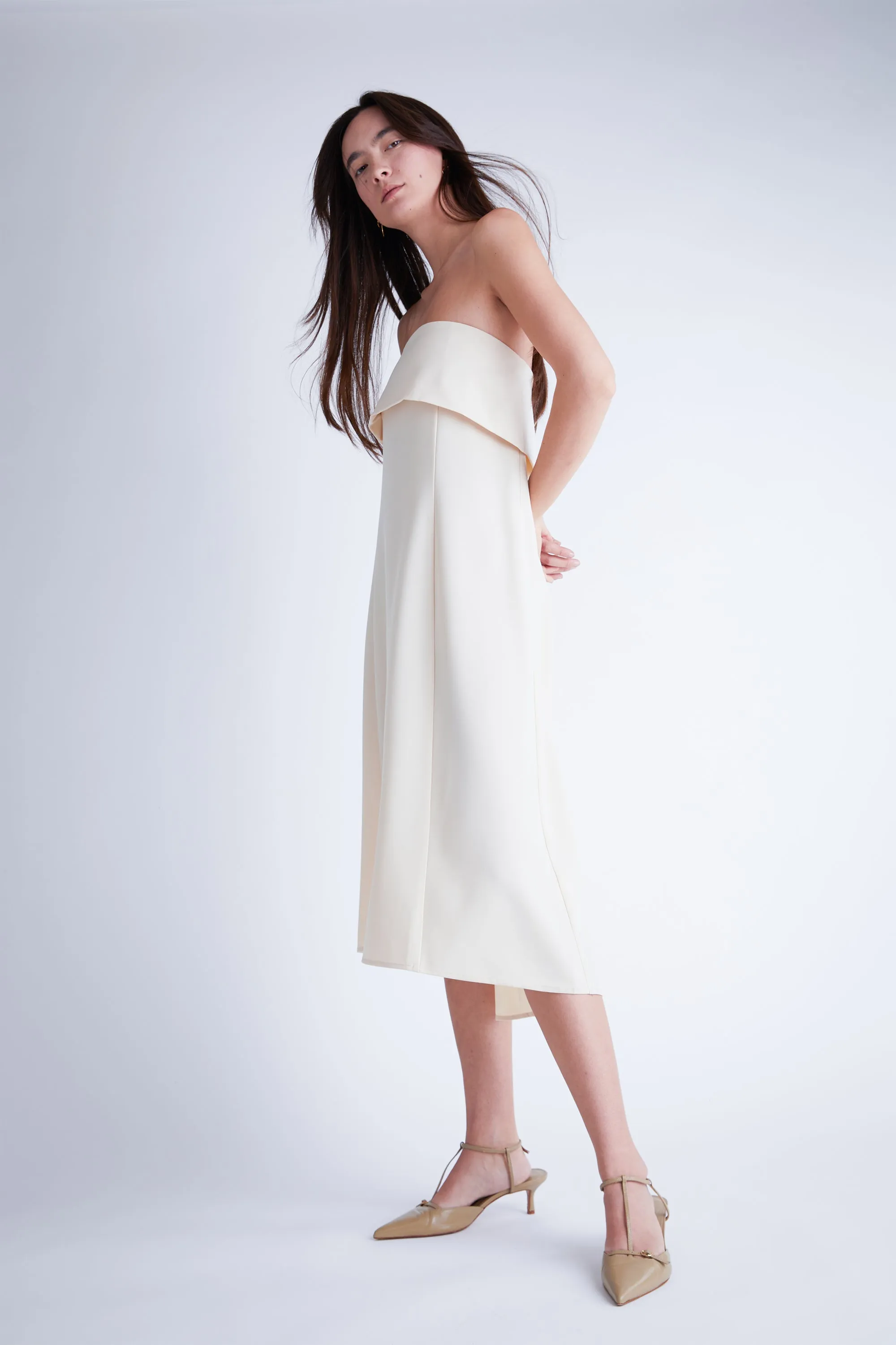 A-LINE TUBE MIDI DRESS