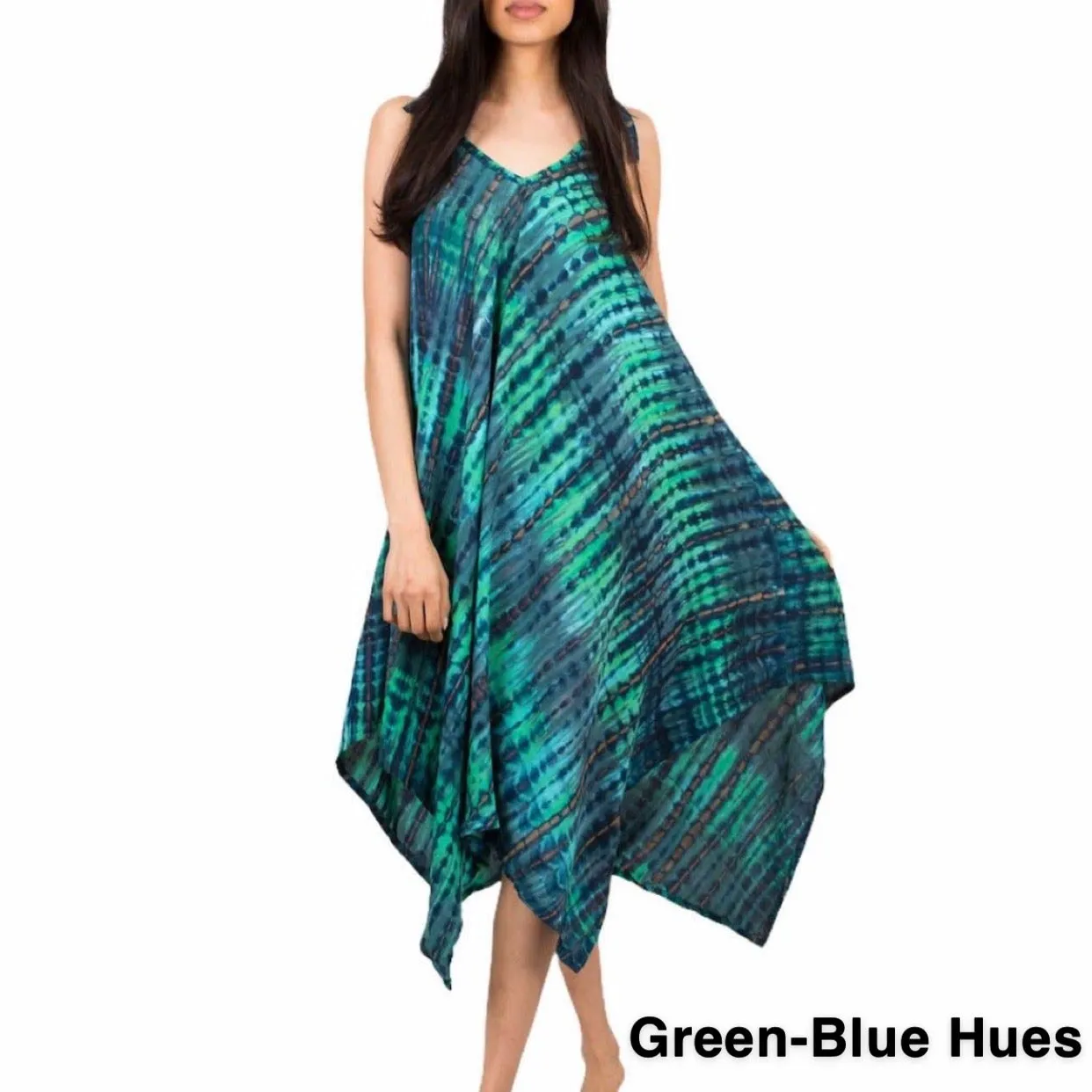 Adjustable One Size Shibori Dresses