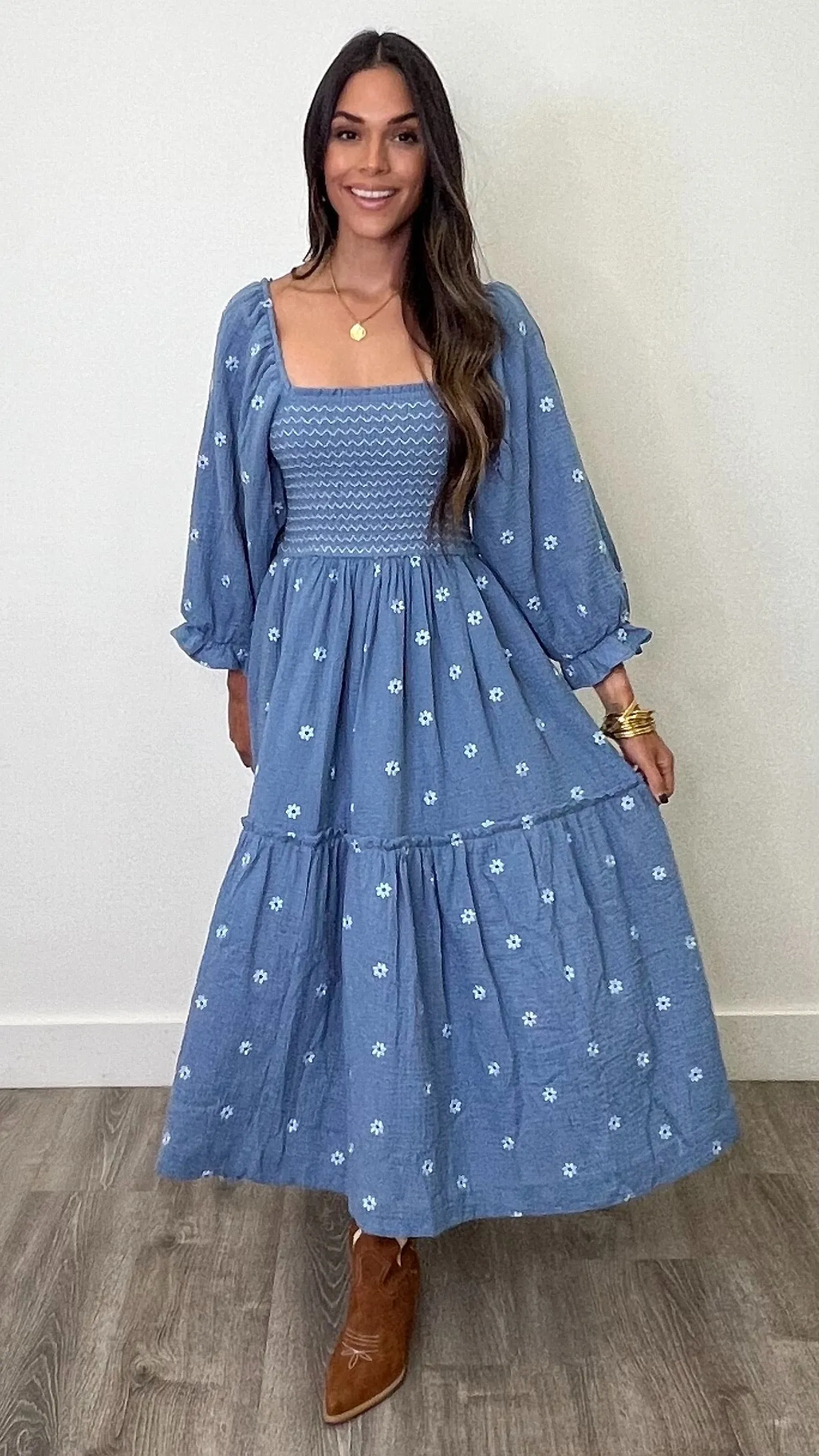 Amber Indigo Maxi Dress