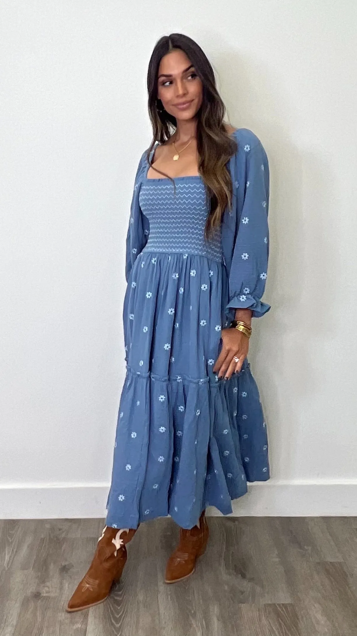 Amber Indigo Maxi Dress