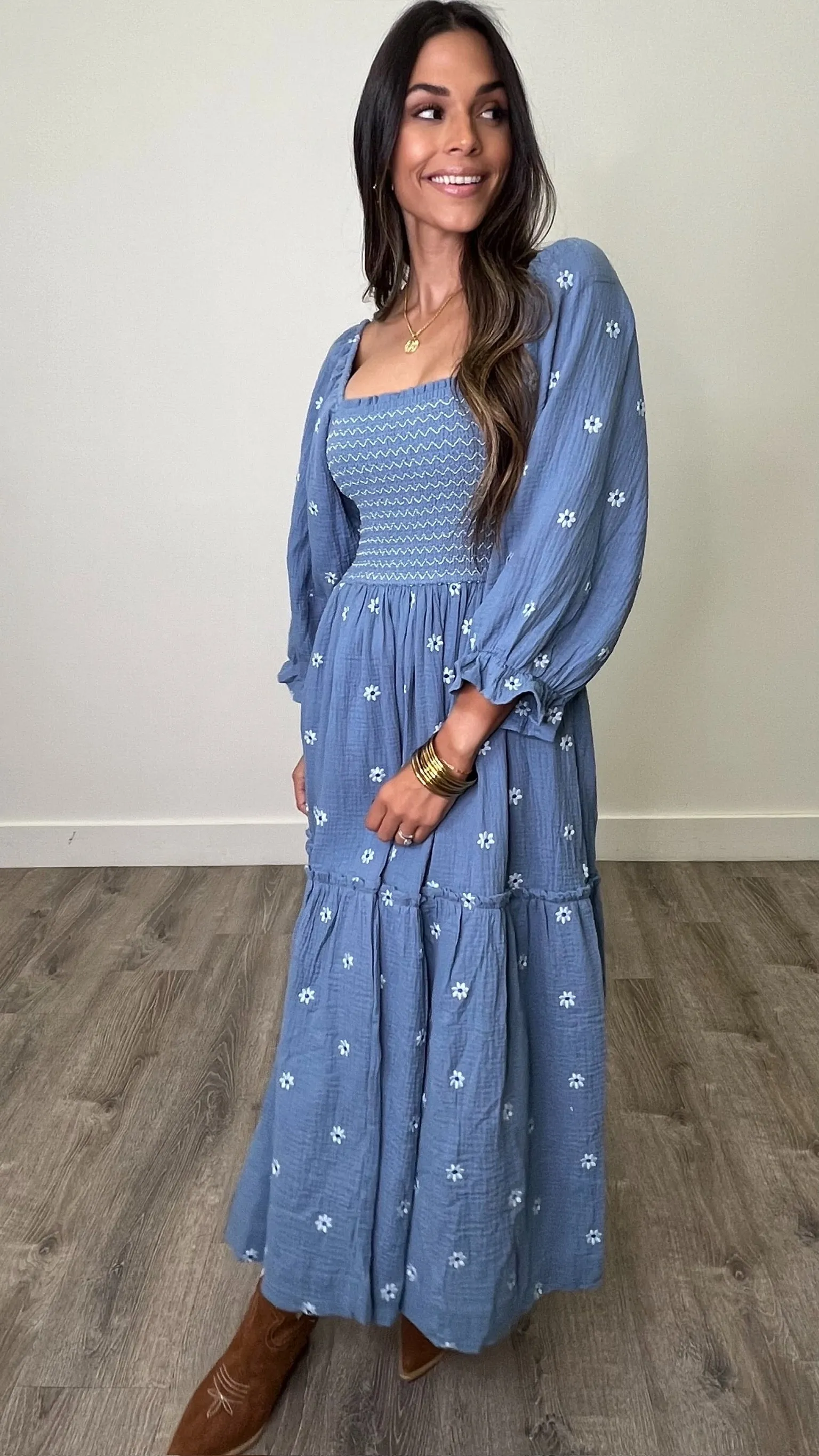 Amber Indigo Maxi Dress