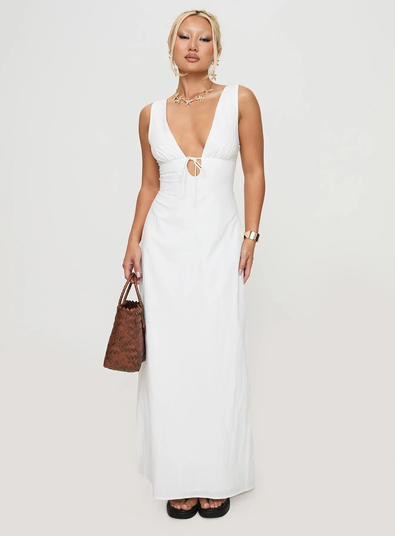 Cullman Maxi Dress White