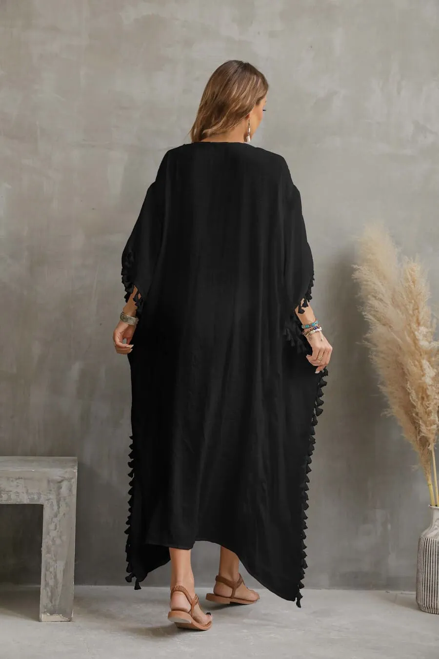 Drawstring Beachwear Formal Kaftan Dresses