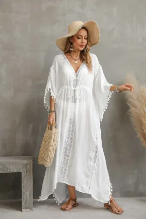 Drawstring Beachwear Formal Kaftan Dresses