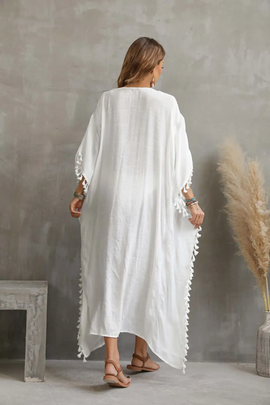 Drawstring Beachwear Formal Kaftan Dresses