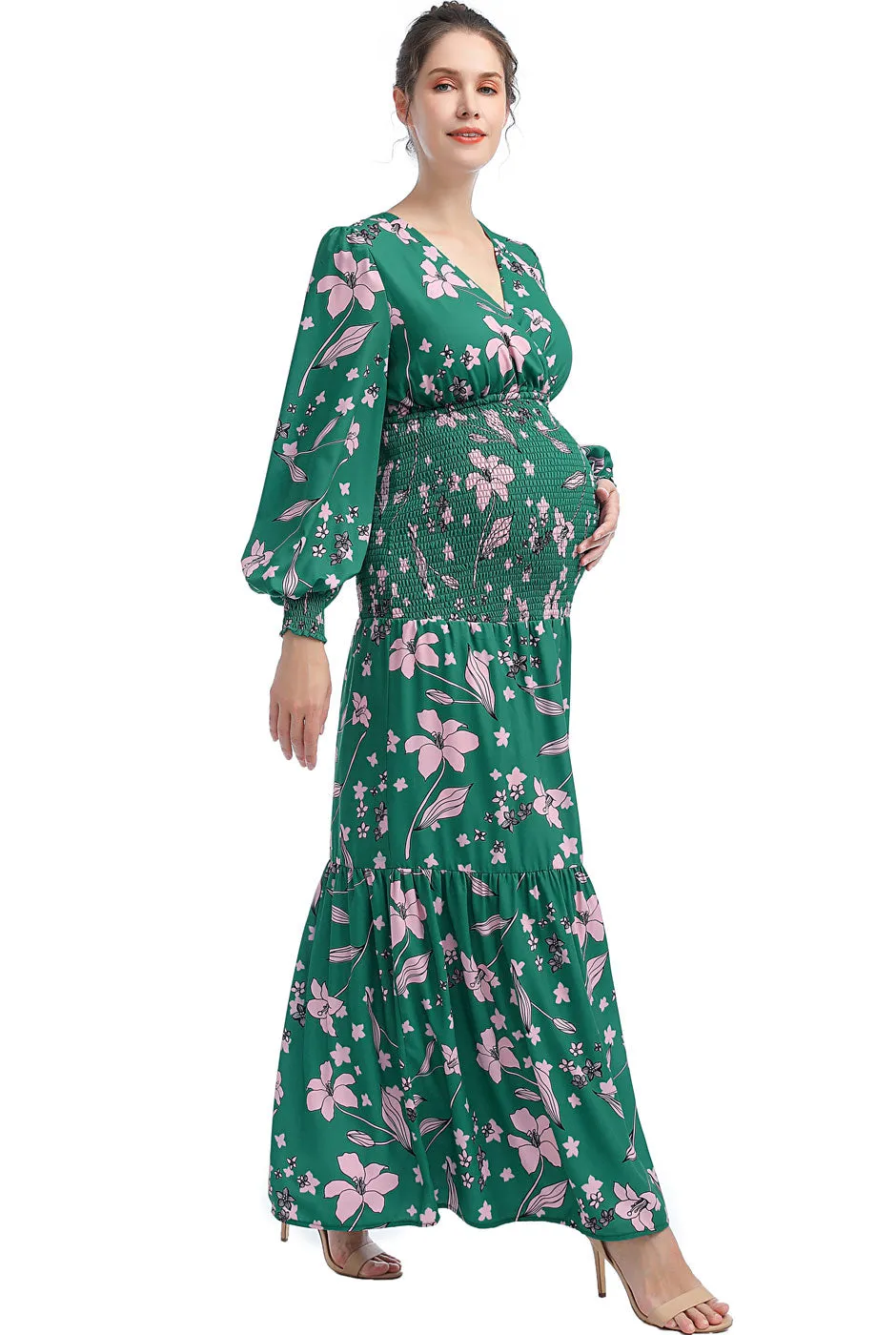 Kimi   Kai Maternity "Caroline" Maxi Dress