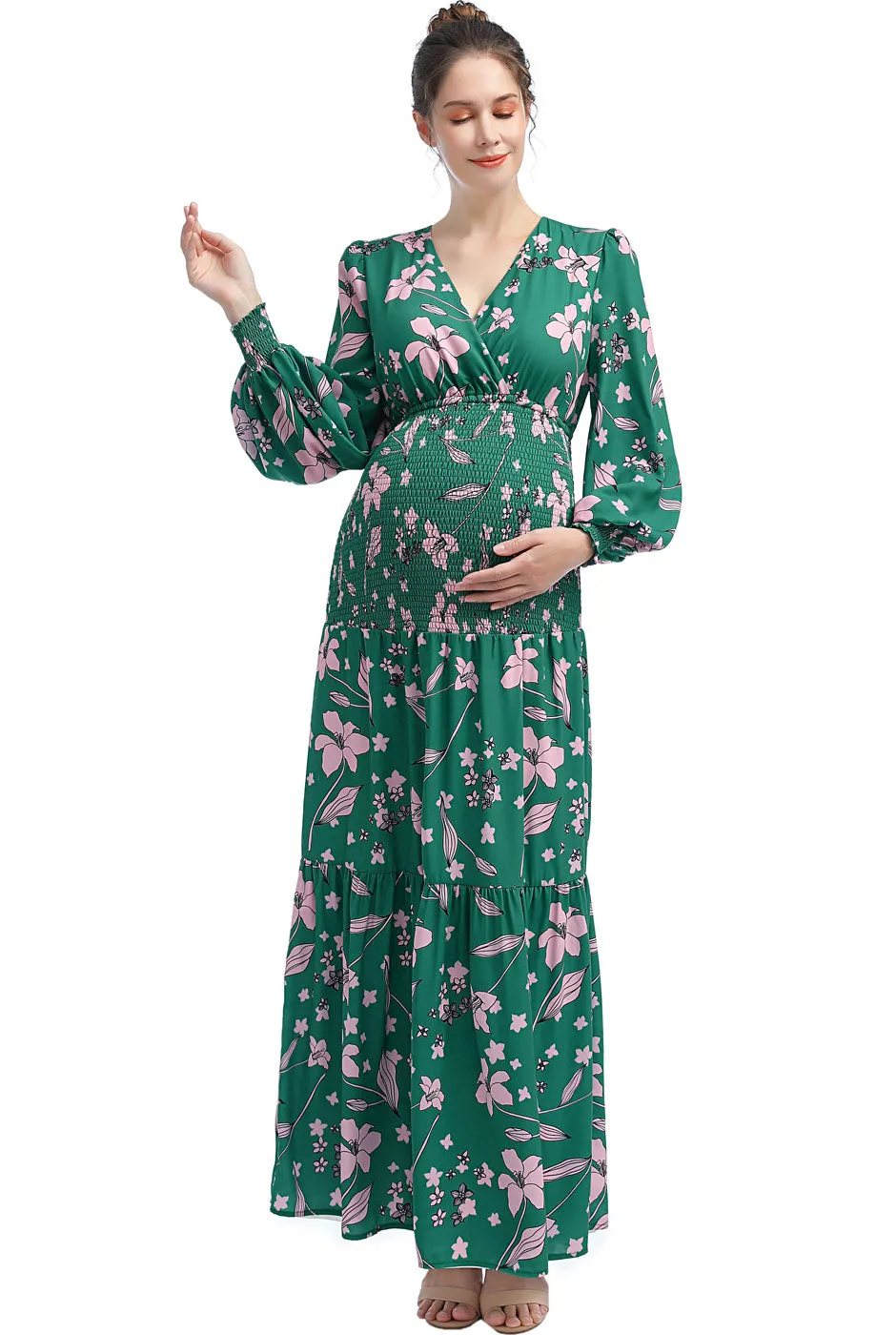 Kimi   Kai Maternity "Caroline" Maxi Dress