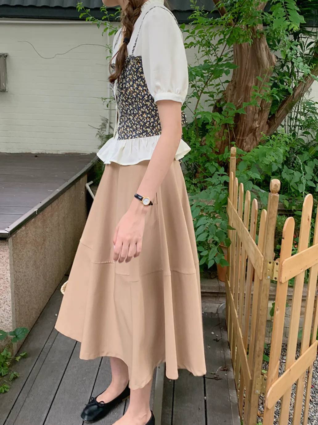 [Korean Style] 6 Color Minimalistic Versatile A-line Long Skirt