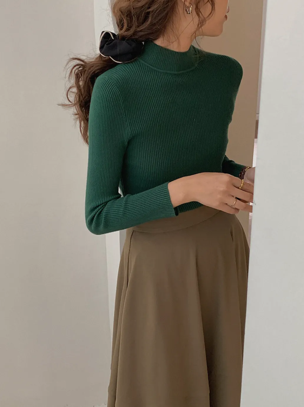 [Korean Style] 6 Color Minimalistic Versatile A-line Long Skirt