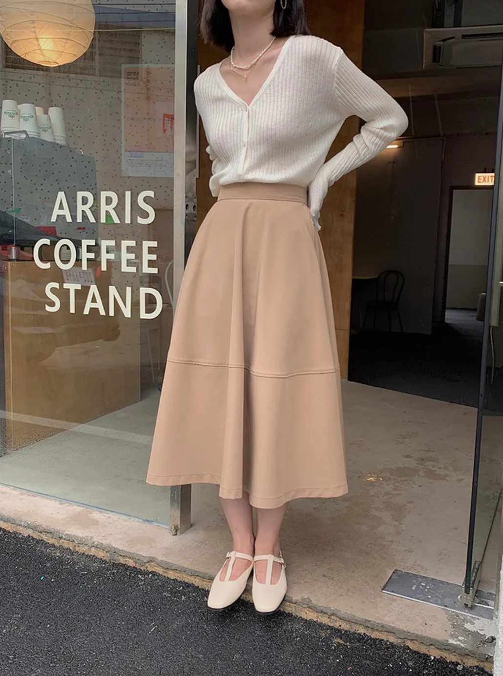 [Korean Style] 6 Color Minimalistic Versatile A-line Long Skirt