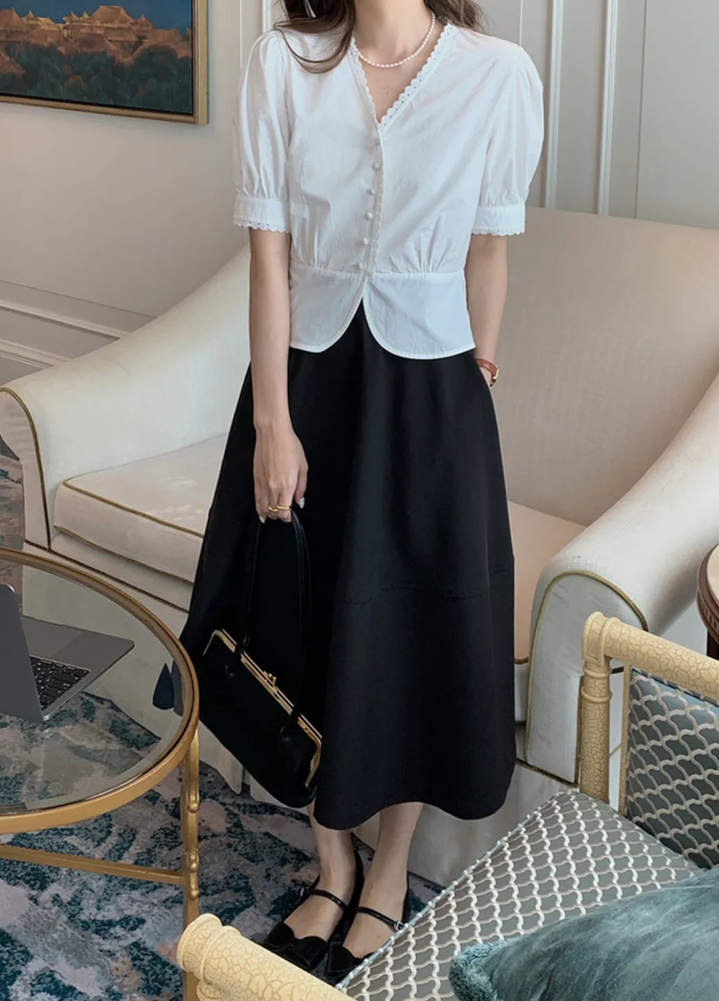 [Korean Style] 6 Color Minimalistic Versatile A-line Long Skirt