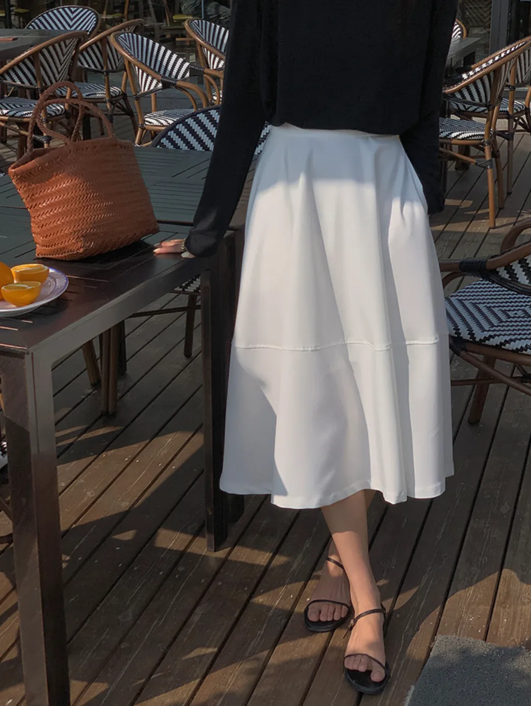 [Korean Style] 6 Color Minimalistic Versatile A-line Long Skirt