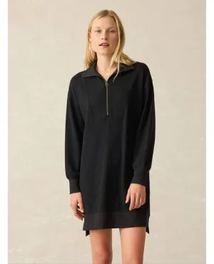 Legend Quarter Zip Dress Heathered Black