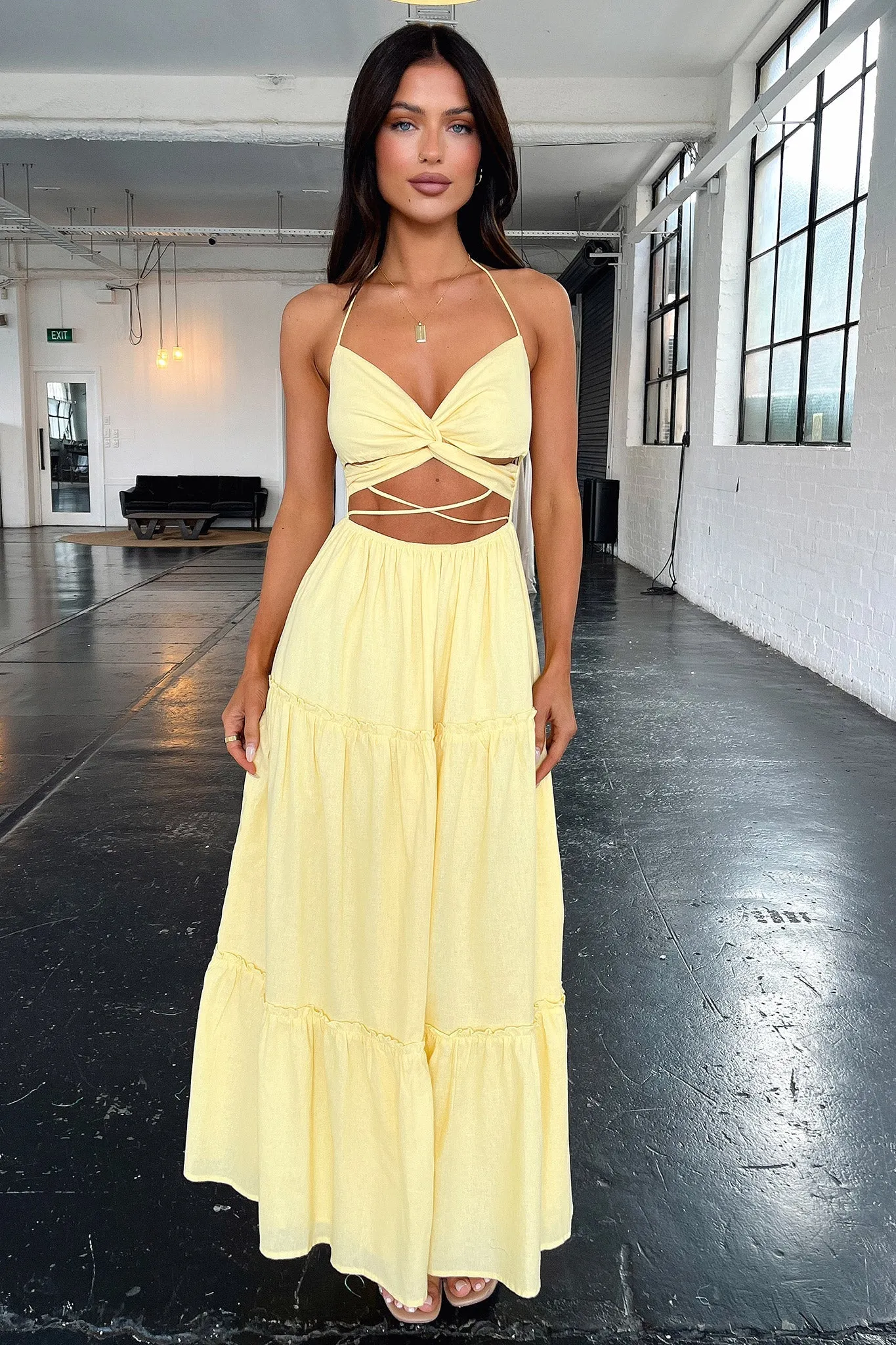 Lucy Maxi Dress - Yellow