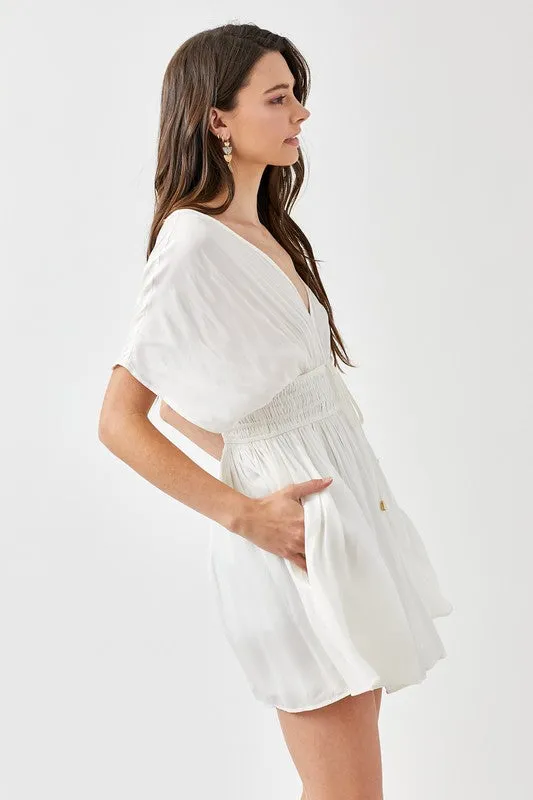 *Online Exclusive* Smocked Waist Mini Dress (Multiple Colors)