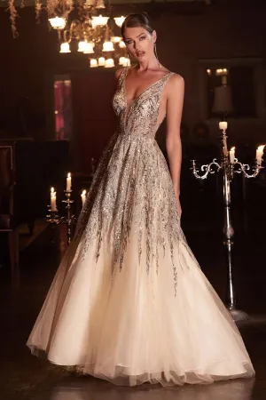 Shimmering Beaded Gown