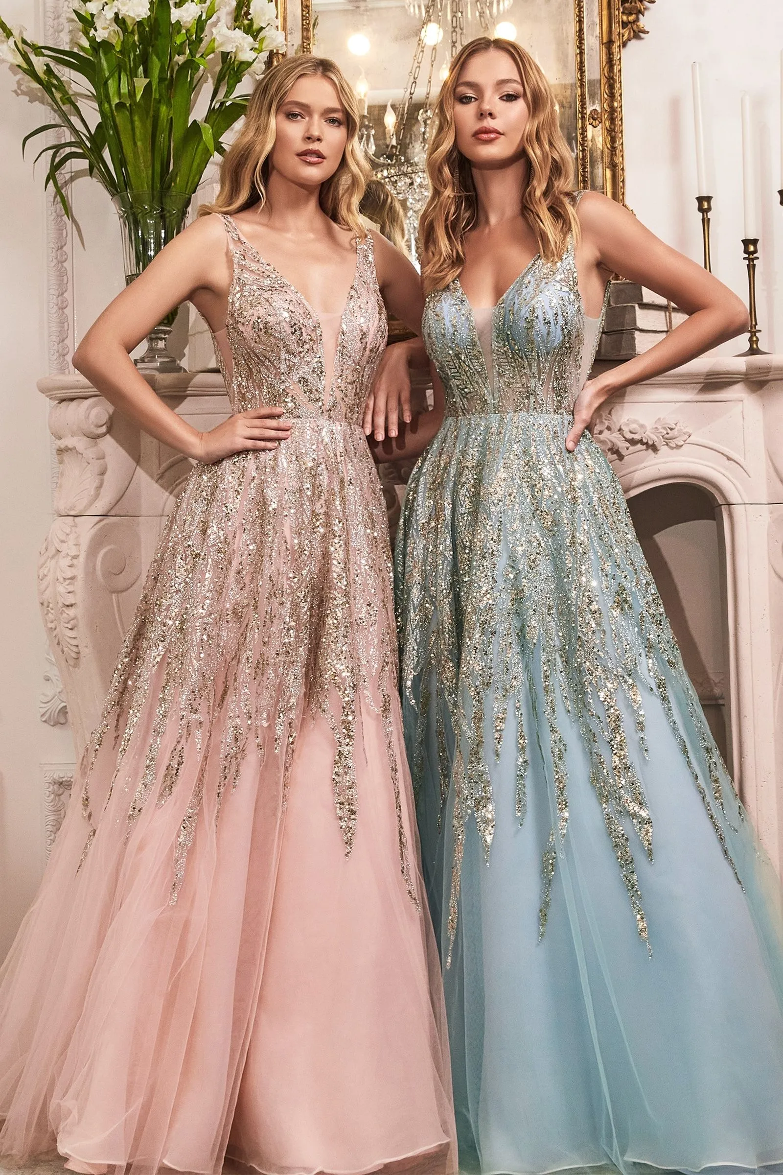 Shimmering Beaded Gown