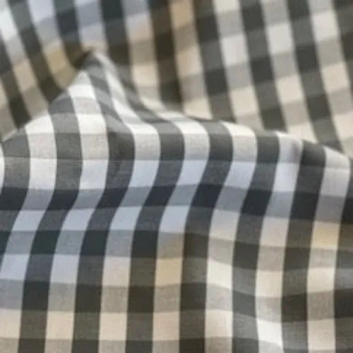 Steel/White | 1/4" Check Shirting - SKU 7086A #S191