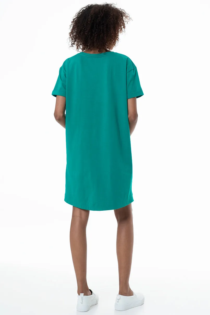 T-Shirt Dress _ 153675 _ Green