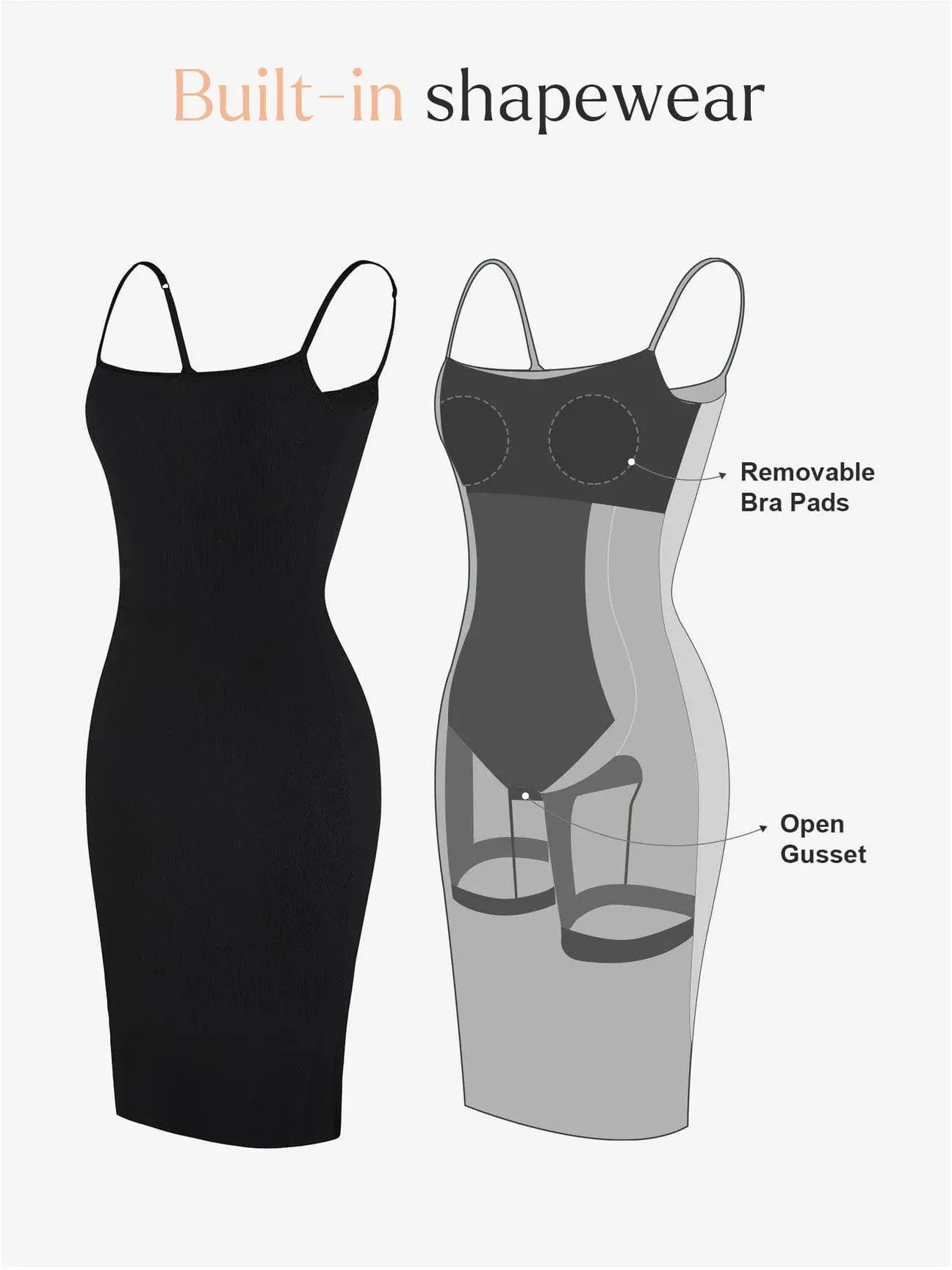 The Shapewear Dresses Modal Multi-Style